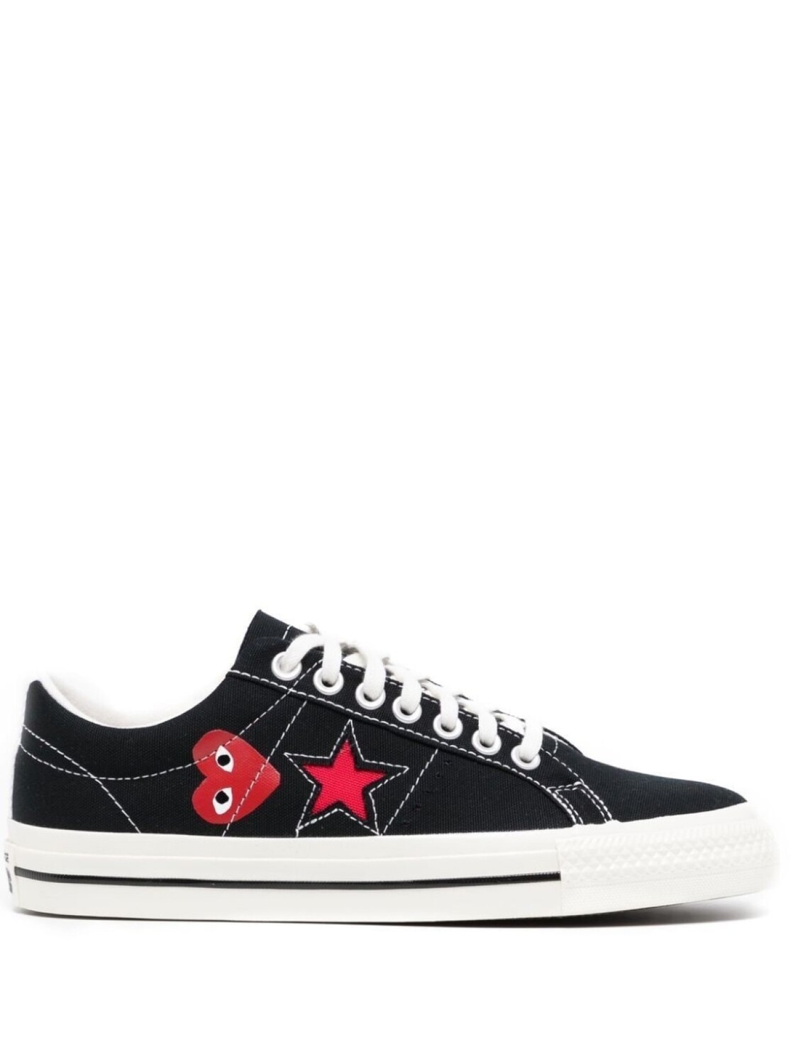

Comme des Garçons кеды One Star из коллаборации с Converse, черный