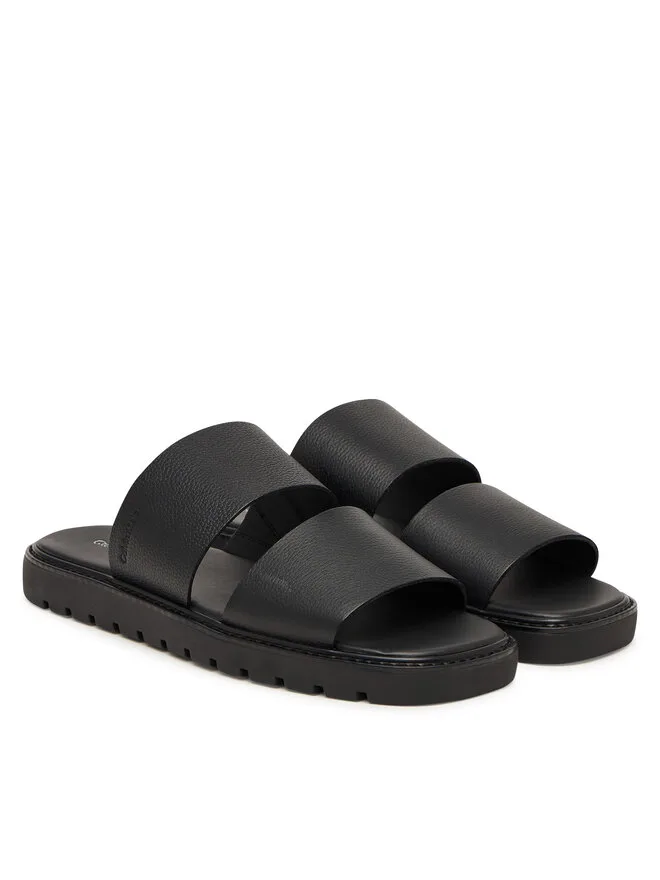 Calvin Klein Мюли, квадратные формованные сандалии Db Lth HM0HM02234, черные — фото 2
