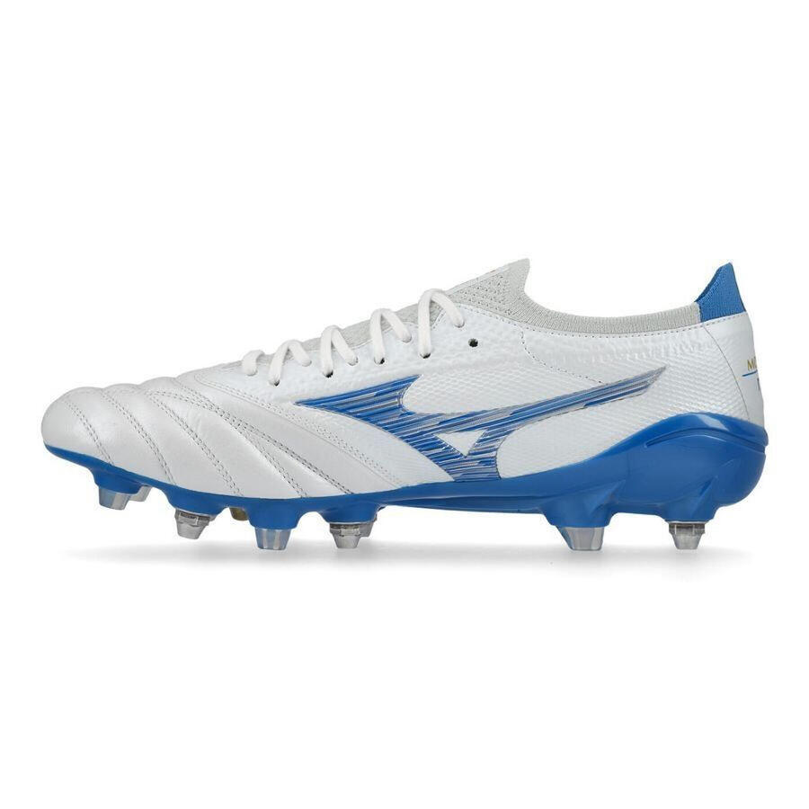 Бутсы для футбола Mizuno Morelia Neo IV B Japan Mix, белые и синие — фото 3