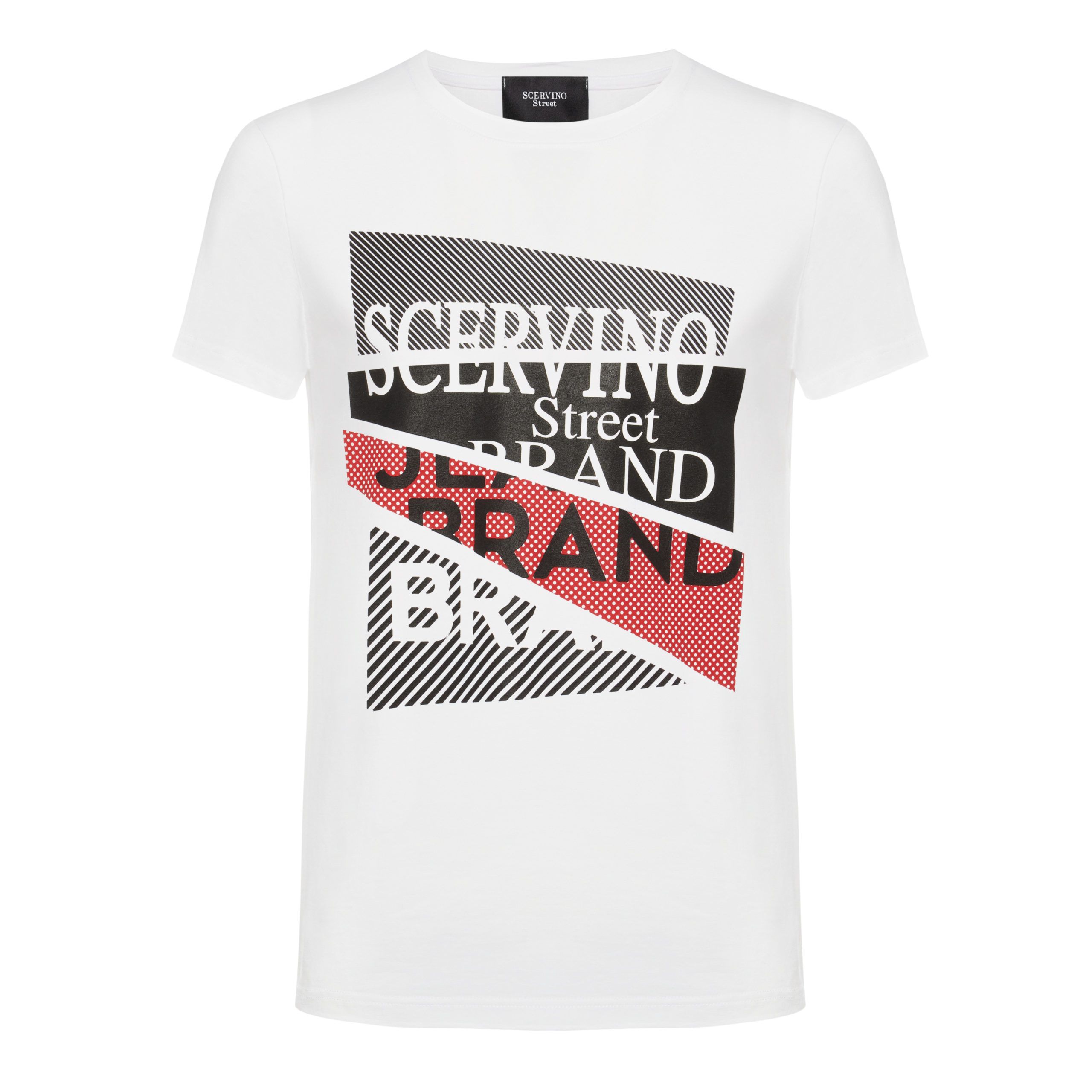 

Белая хлопковая мужская футболка Ermanno Scervino