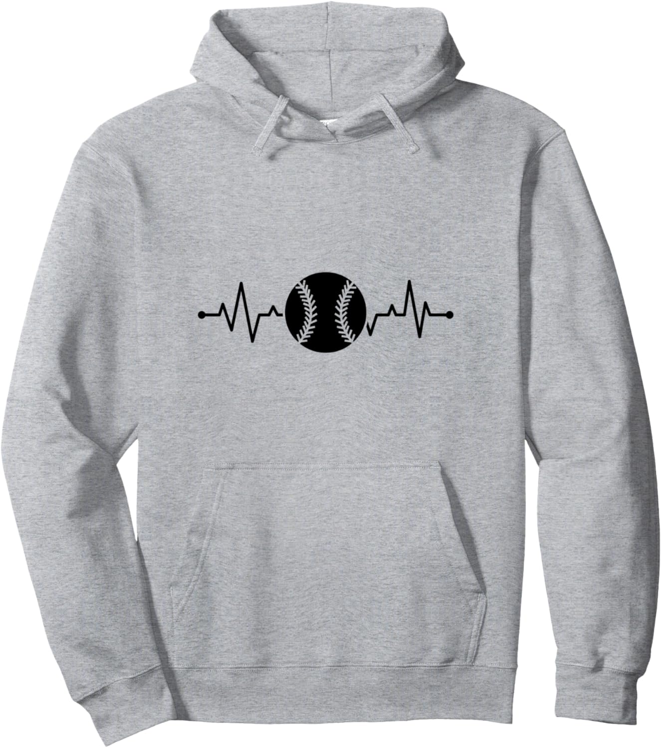 

Худи с надписью «T-Ball Heartbeat» Tee-Ball Player Tee-Ball Lover, серый