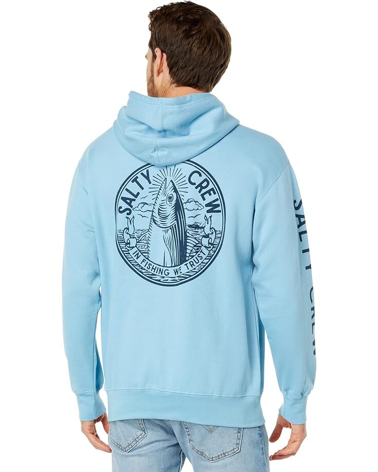 

Худи Salty Crew In Fishing We Trust Fleece Hoodie, светло-синий
