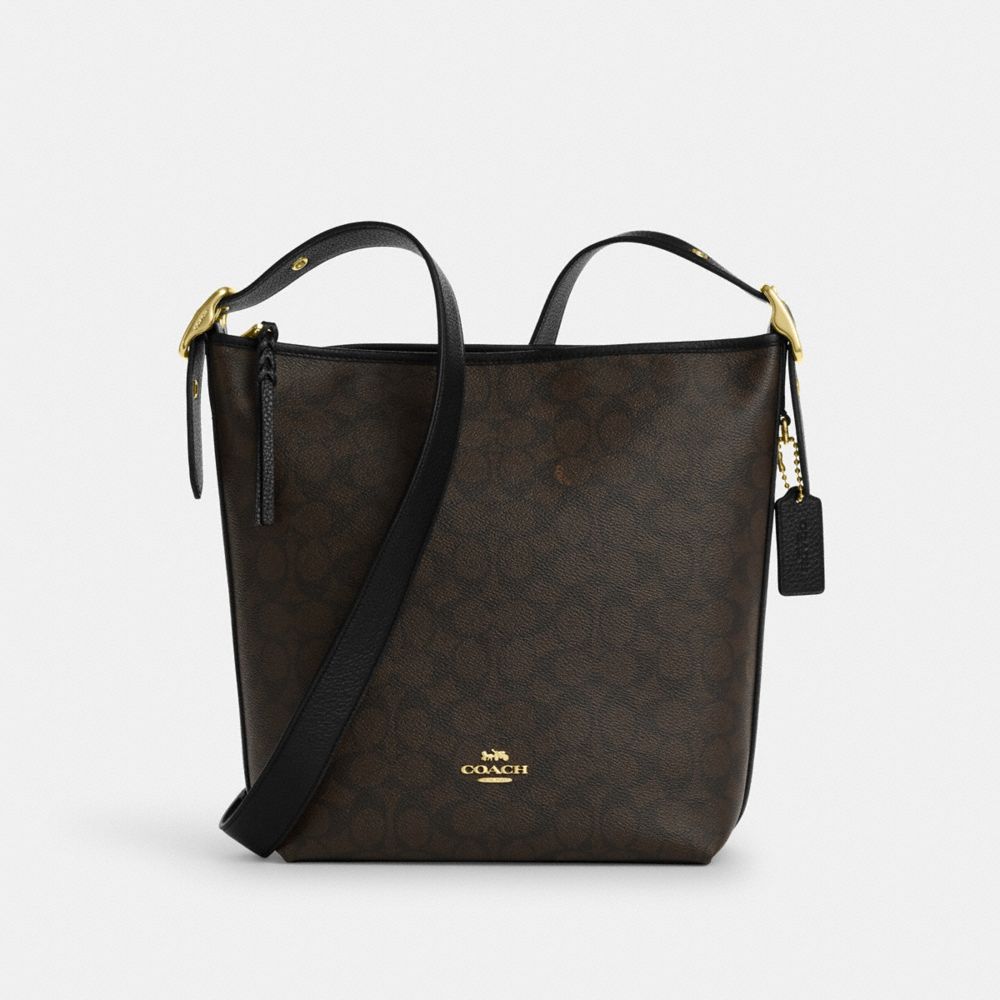 

Сумка Coach Val Duffle Bag, золотой/ореховый/черный