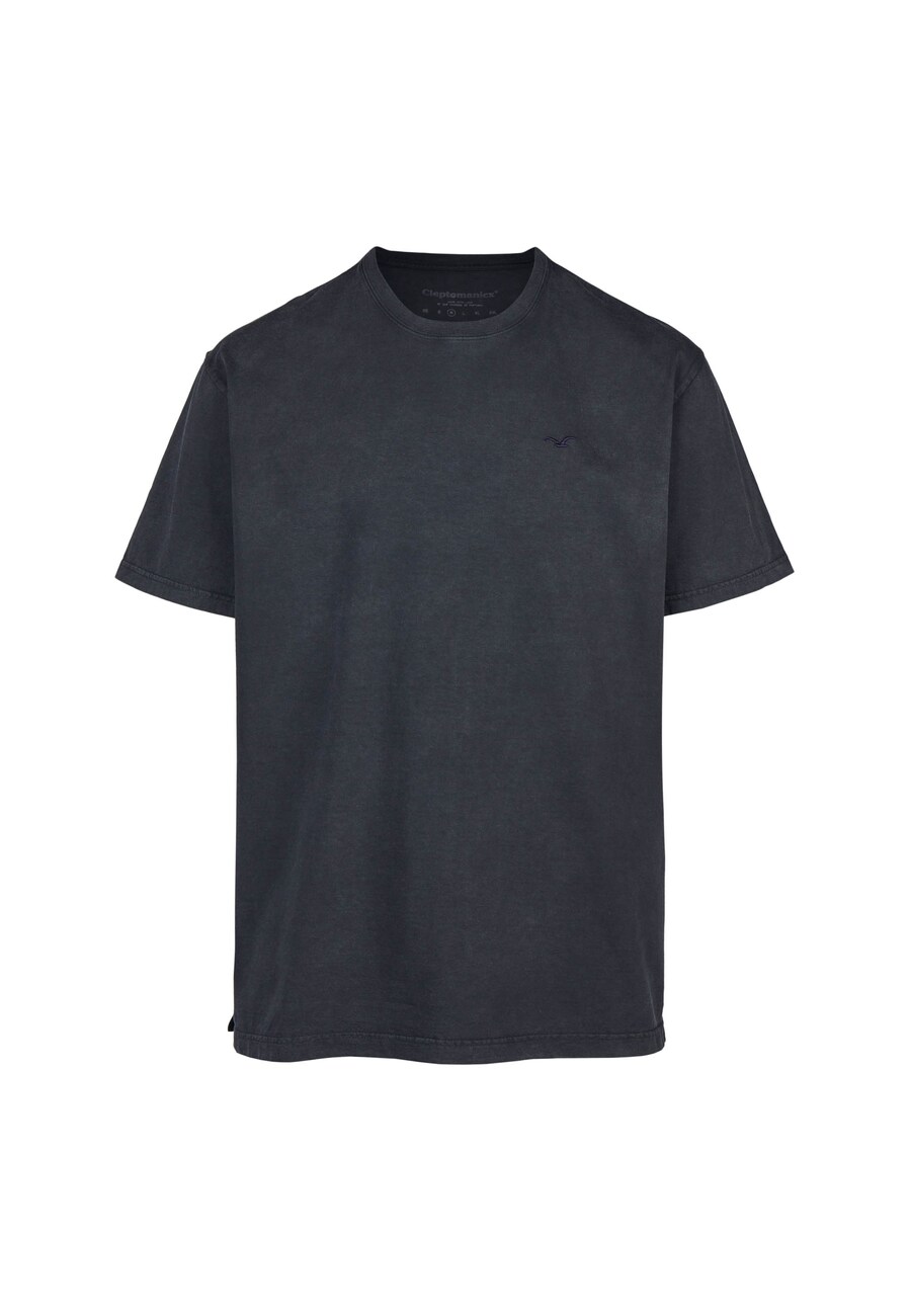 

Рубашка Cleptomanicx Boxy Tee Ligull Washed, темно-серый