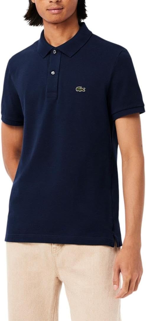 

Lacoste мужская приталенная короткая рукав поло L12.12, Navy Blue, Синий, Lacoste мужская приталенная короткая рукав поло L12.12, Navy Blue