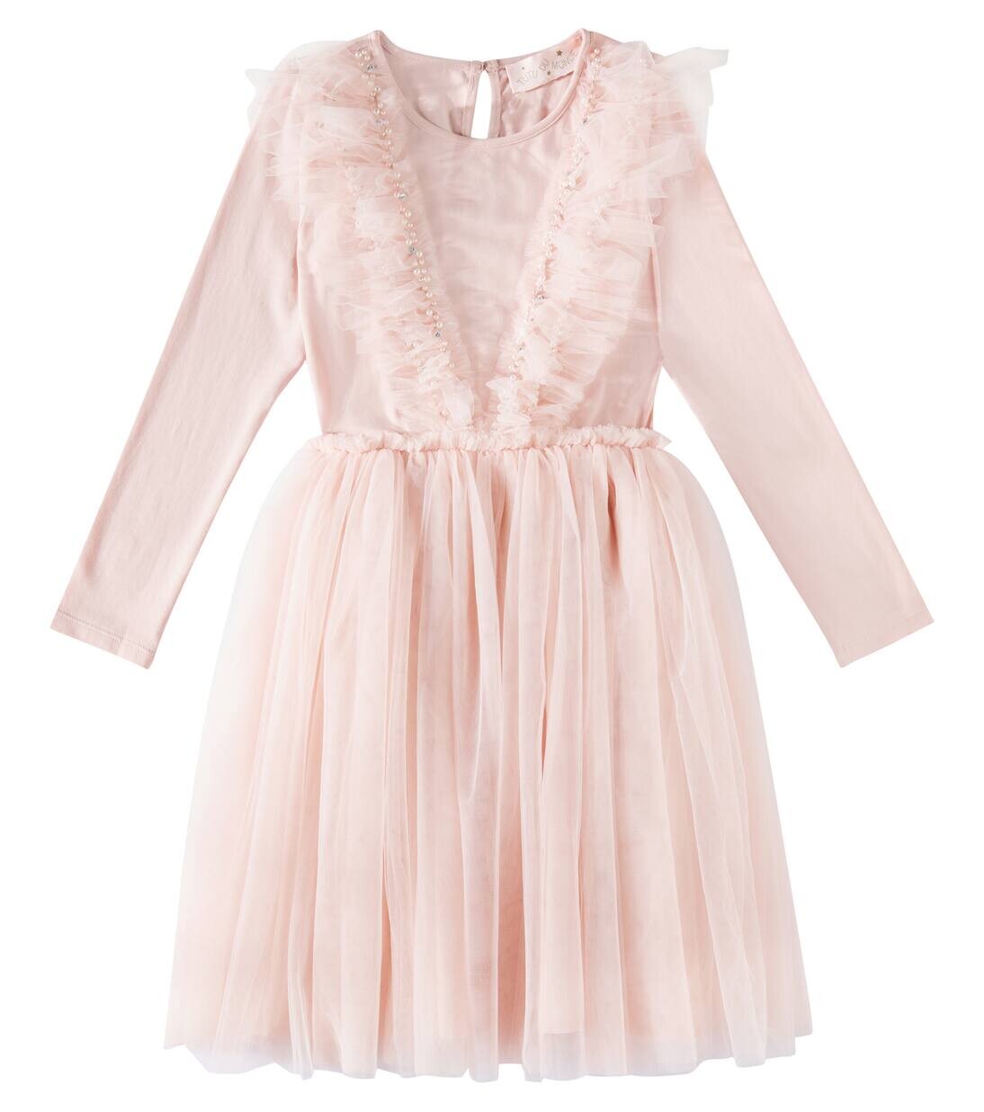 Платье из джерси и тюля Tiny Dancer Tutu Du Monde, цвет blush