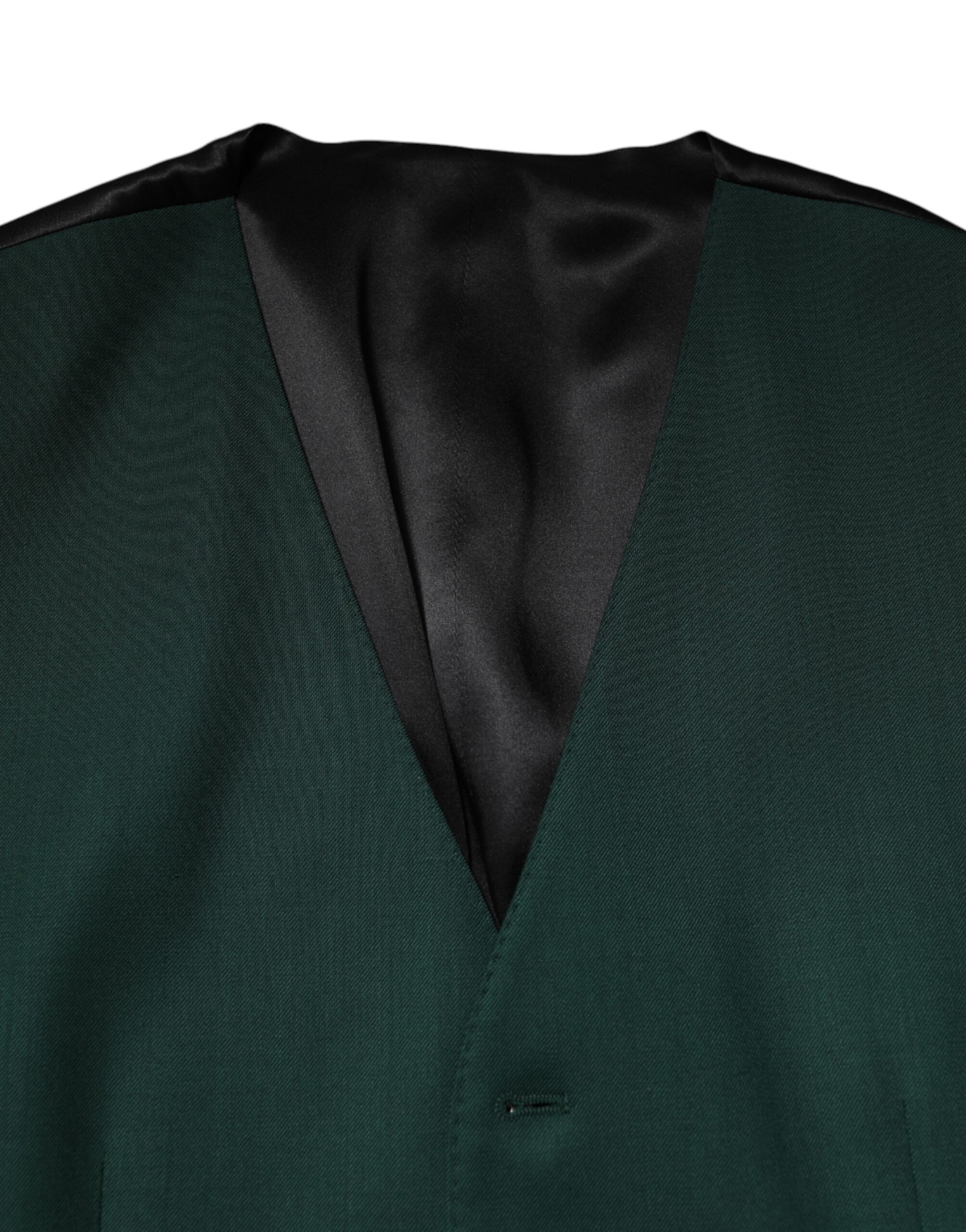 Зеленый шерстяной жилет для мужчин Dolce & Gabbana, Green — фото 4