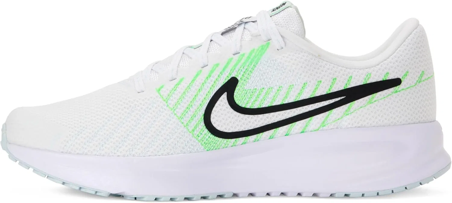 Мужские кроссовки Nike Run Defy для бега, White Black Glacier Blue Green