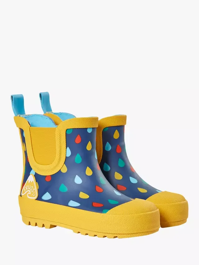 Детские короткие резиновые сапоги Rain & Shine, цвет Rainbow Rain Frugi