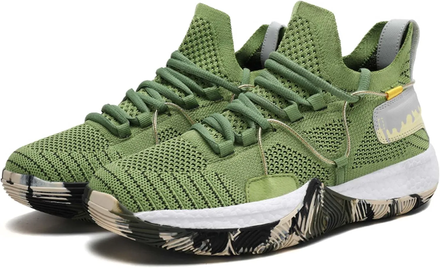 

Мужские и женские кроссовки для баскетбола из дышащей сетчатой ткани, средний верх, на шнуровке, повседневные кроссовки, противоскользящие и дышащие, для фитнеса и тренировок, легкие походные кроссовки для улицы, бейсбольные кроссовки WURMIUHD,...