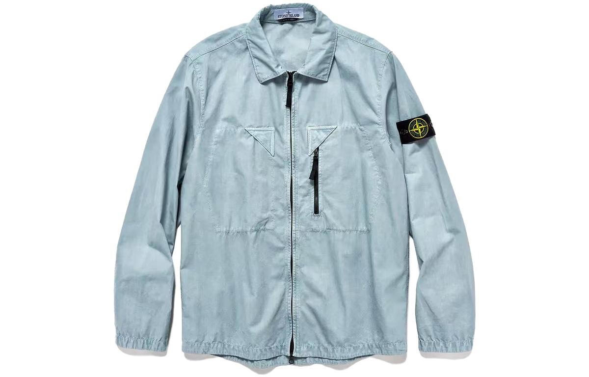 

SS23 Куртка унисекс светло-голубая Stone Island, светло-голубой