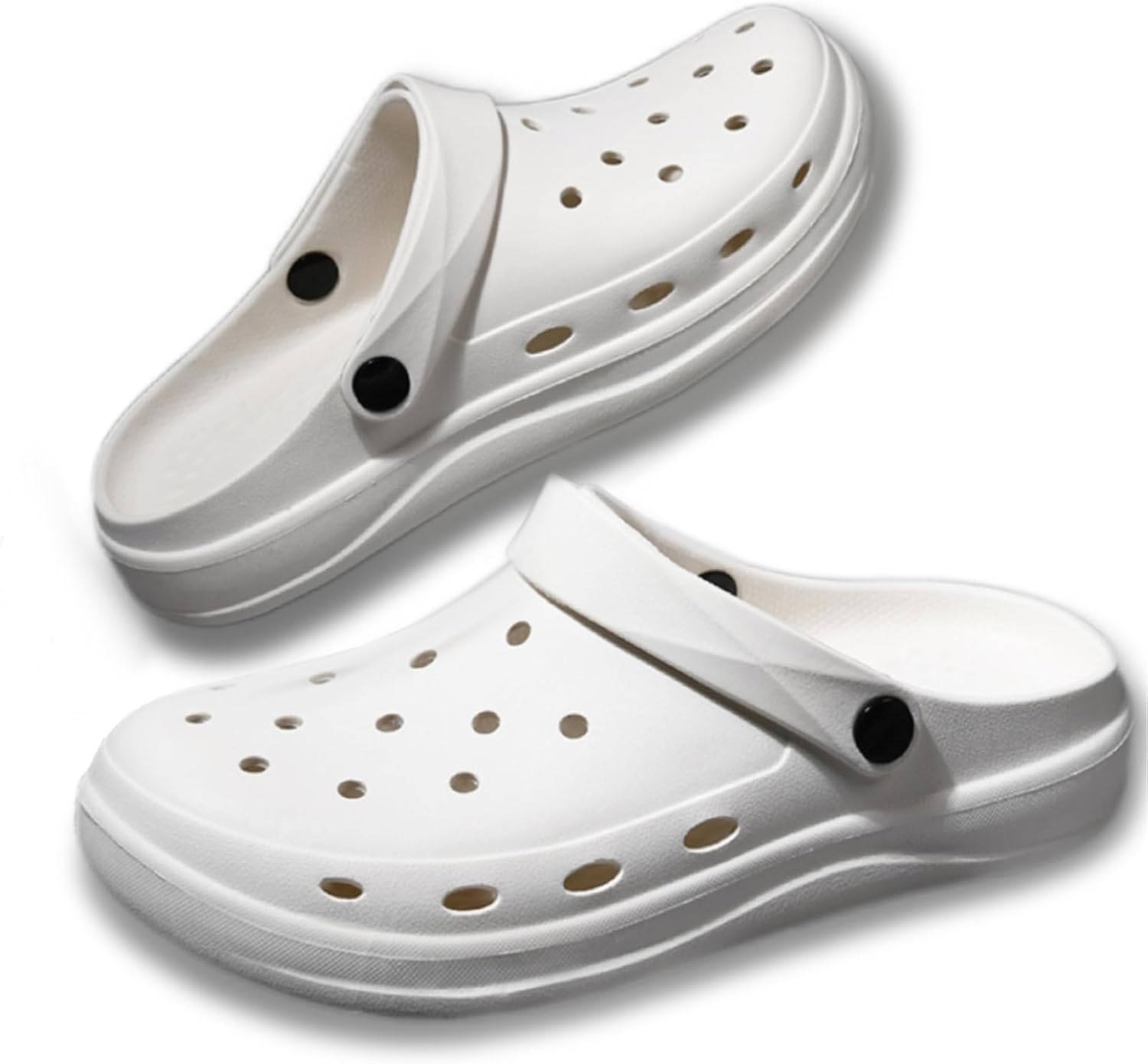 

Садовые сабо для женщин и мужчин с толстой подошвой, унисекс, легкие, быстро сохнущие, удобные, слипоны, водные туфли, пляжные шлепанцы, сандалии V Opxin, белый