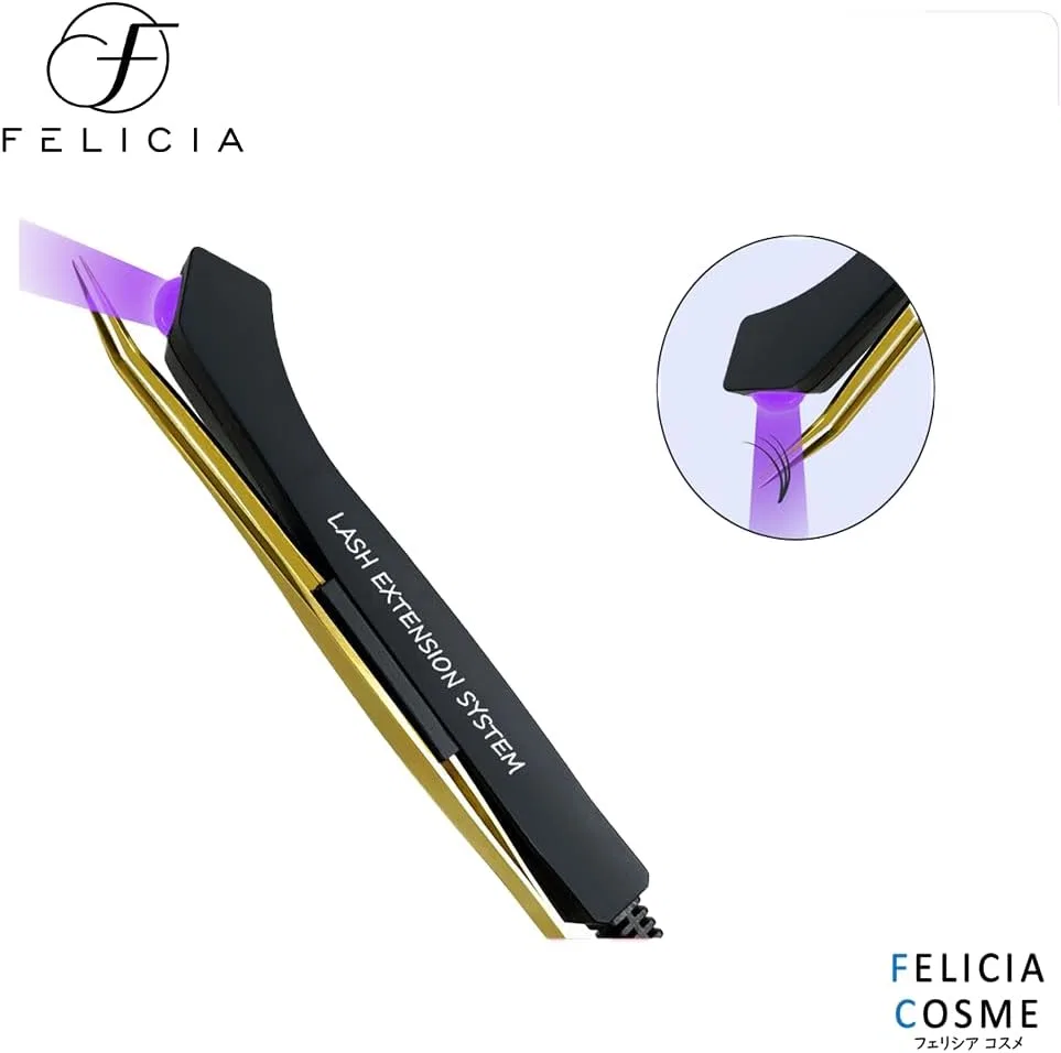 Пинцет для ресниц Felicia LED Black — фото 2