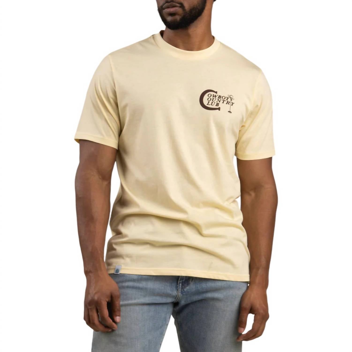 

Футболка унисекс Cowboy Country Club кремового цвета Sendero Provisions Co.