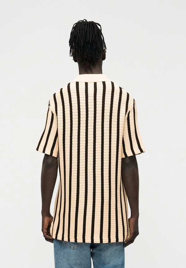 Свободная рубашка-поло свободного кроя Tommy Hilfiger, Muslin/Black — фото 3