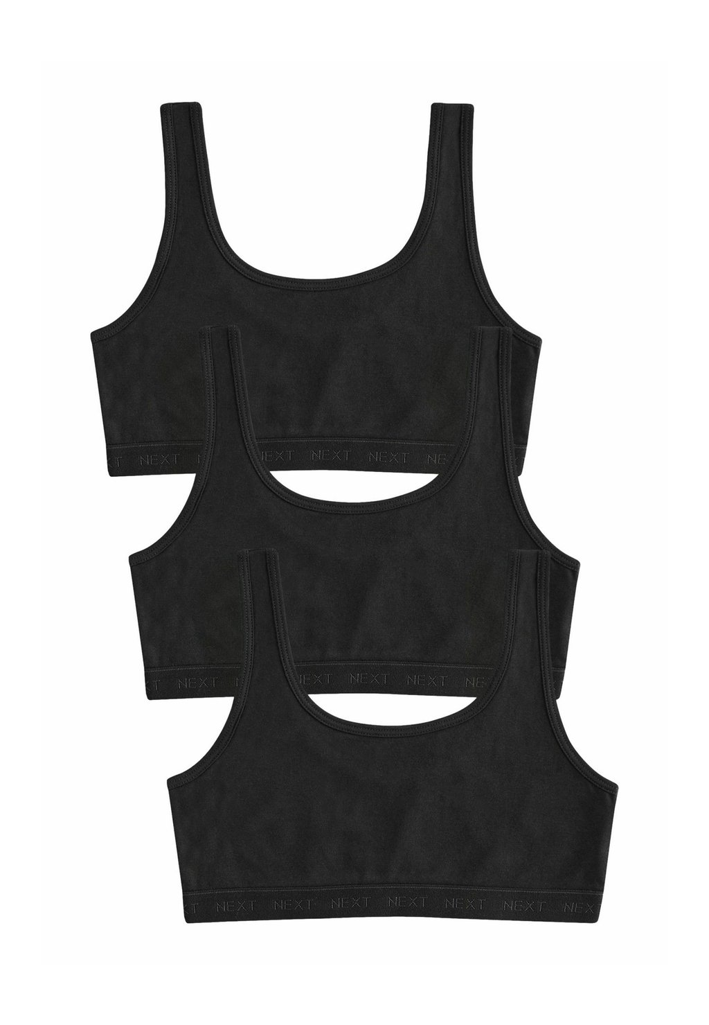

Топ REGULAR FIT SCOOP CROP 3 PACK Next, черный