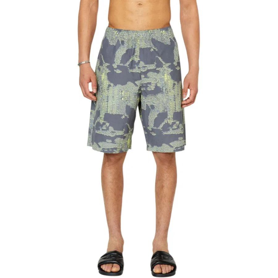 Шорты с принтом All over Graphic DIESEL, Green — фото 4
