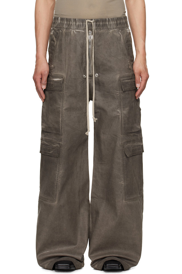 

Голливудские джинсовые брюки с двойными карманами Jumbo Belas Rick Owens Drkshdw, цвет darkdust