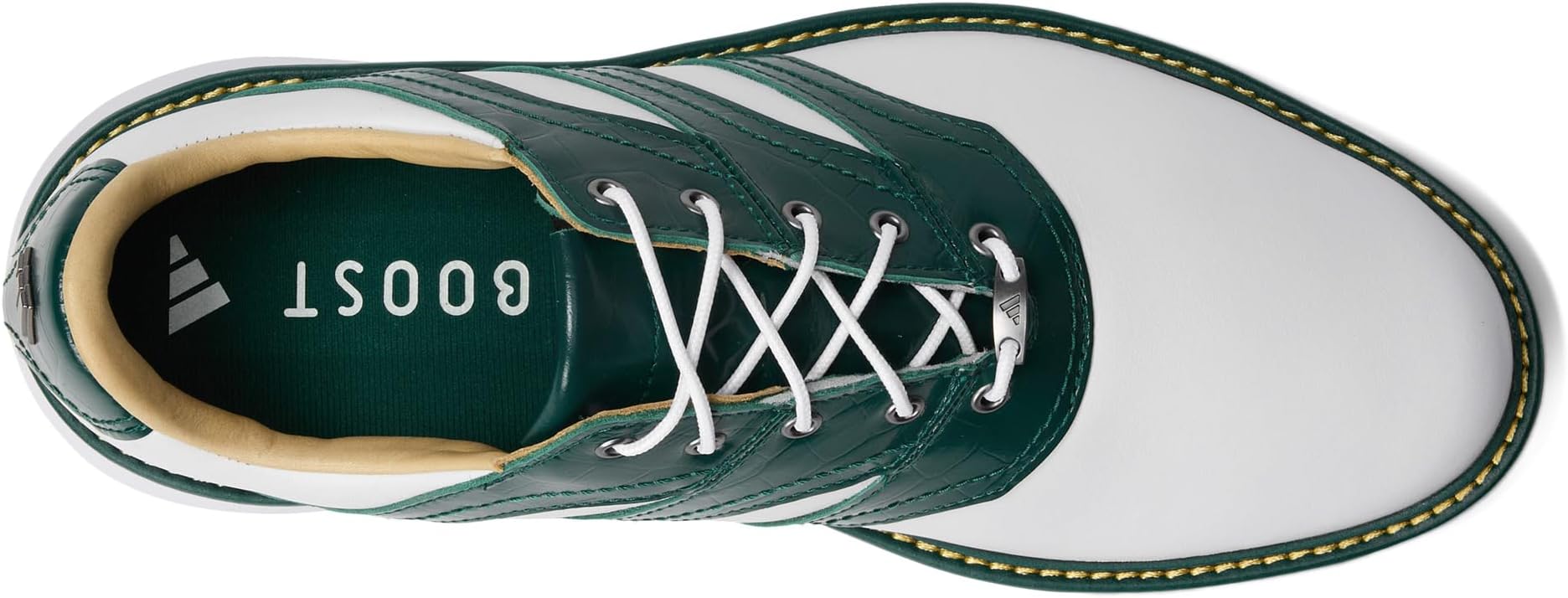 Кроссовки adidas Golf MC Z-Traxion Spikeless Golf Shoes, цвет Footwear White/Collegiate Green/Yellow — фото 2