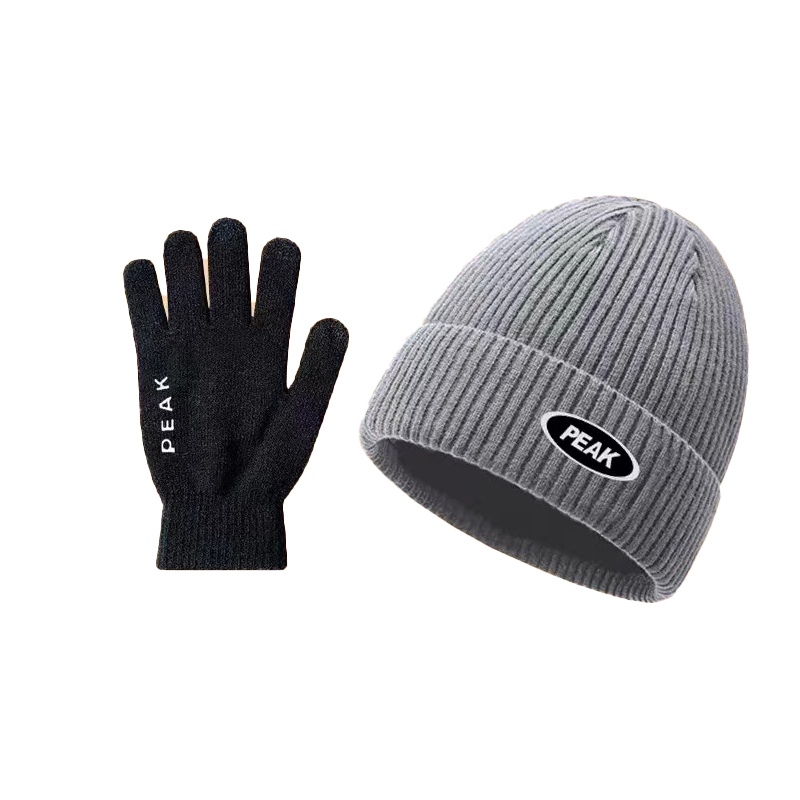 

PEAK Унисекс шапка бини, Gray+Glove
