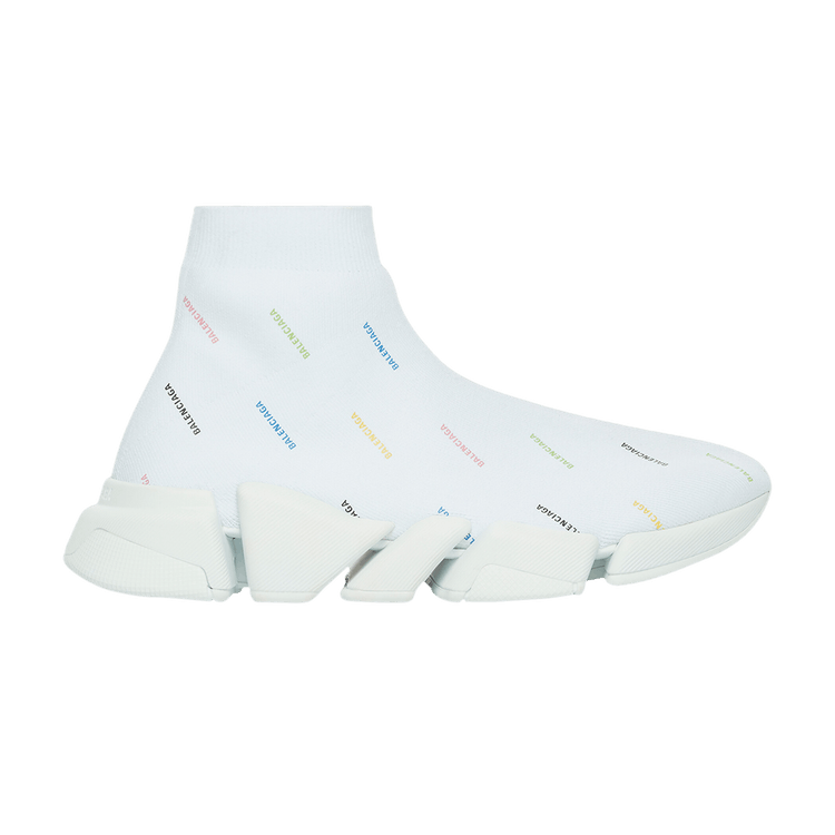 

Кроссовки Balenciaga Speed 2.0 Sneaker 'All Over Logo - White Multi', белый