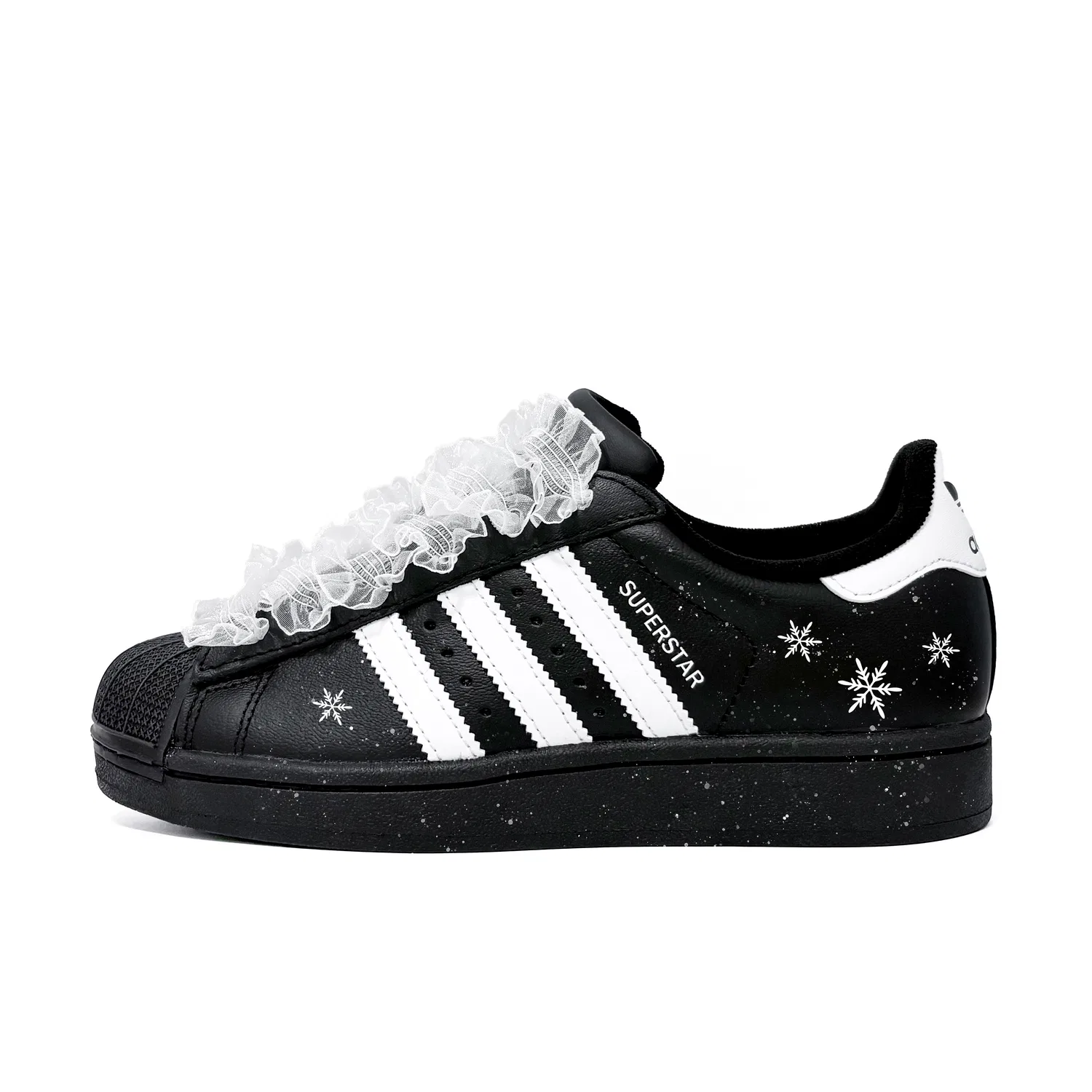 Кроссовки детские Adidas Originals Superstar 2 Icy Snow Fly Leather Black