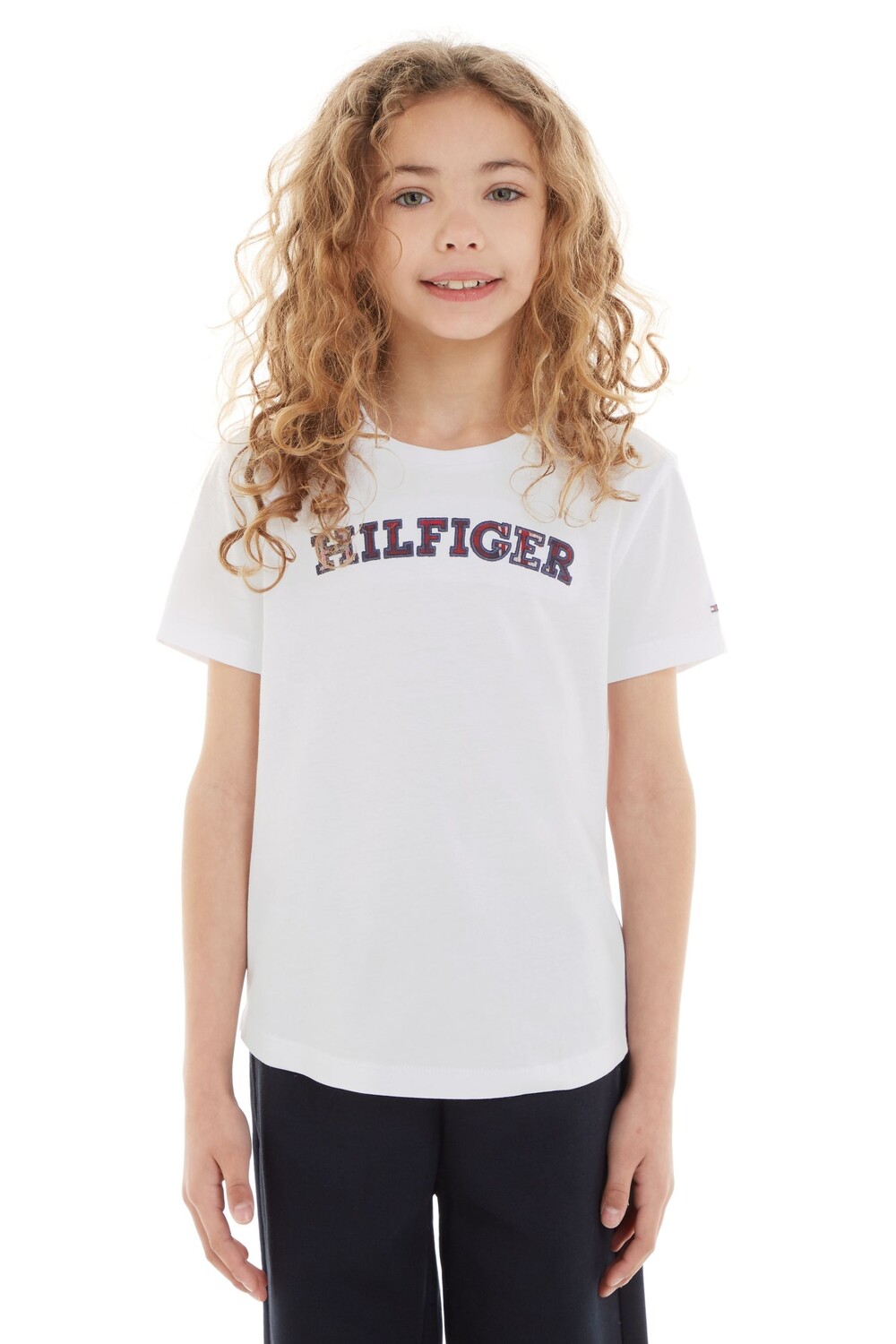 

Детская футболка в клетку Tommy Hilfiger, белый