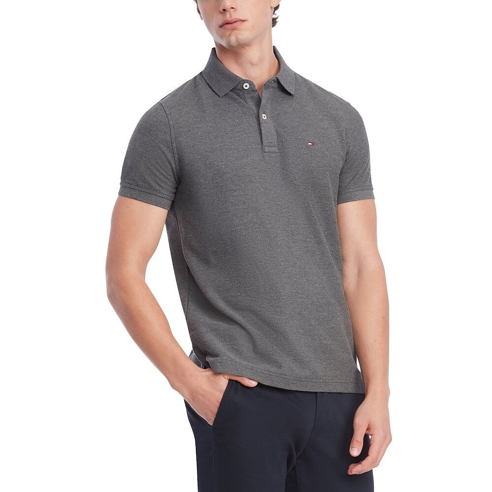 

Мужская футболка Tommy Hilfiger Justin Polo, цвет Charcoal Gray Heather