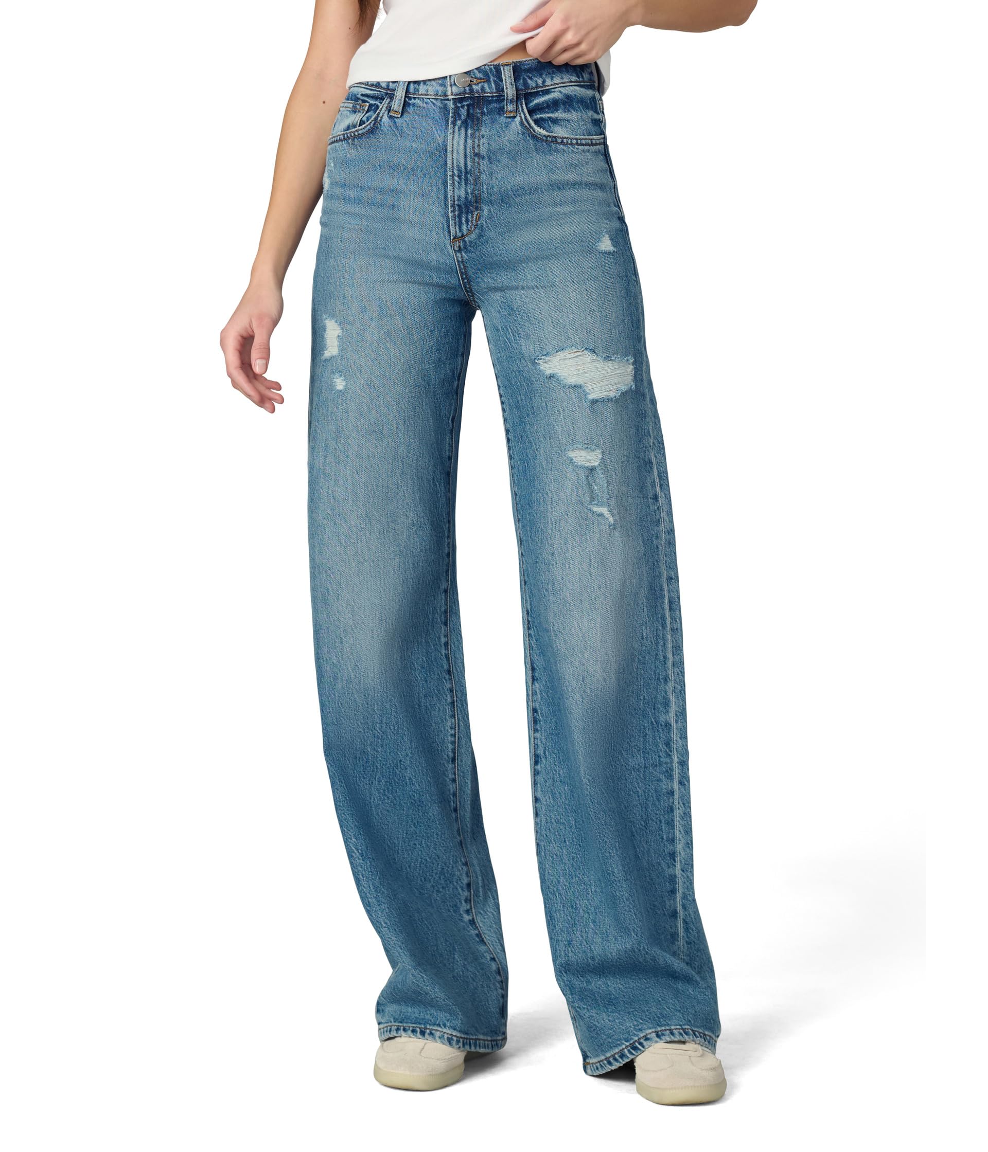 

Джинсы Joe's Jeans The Mia Wide Leg, цвет Showdown Destruct