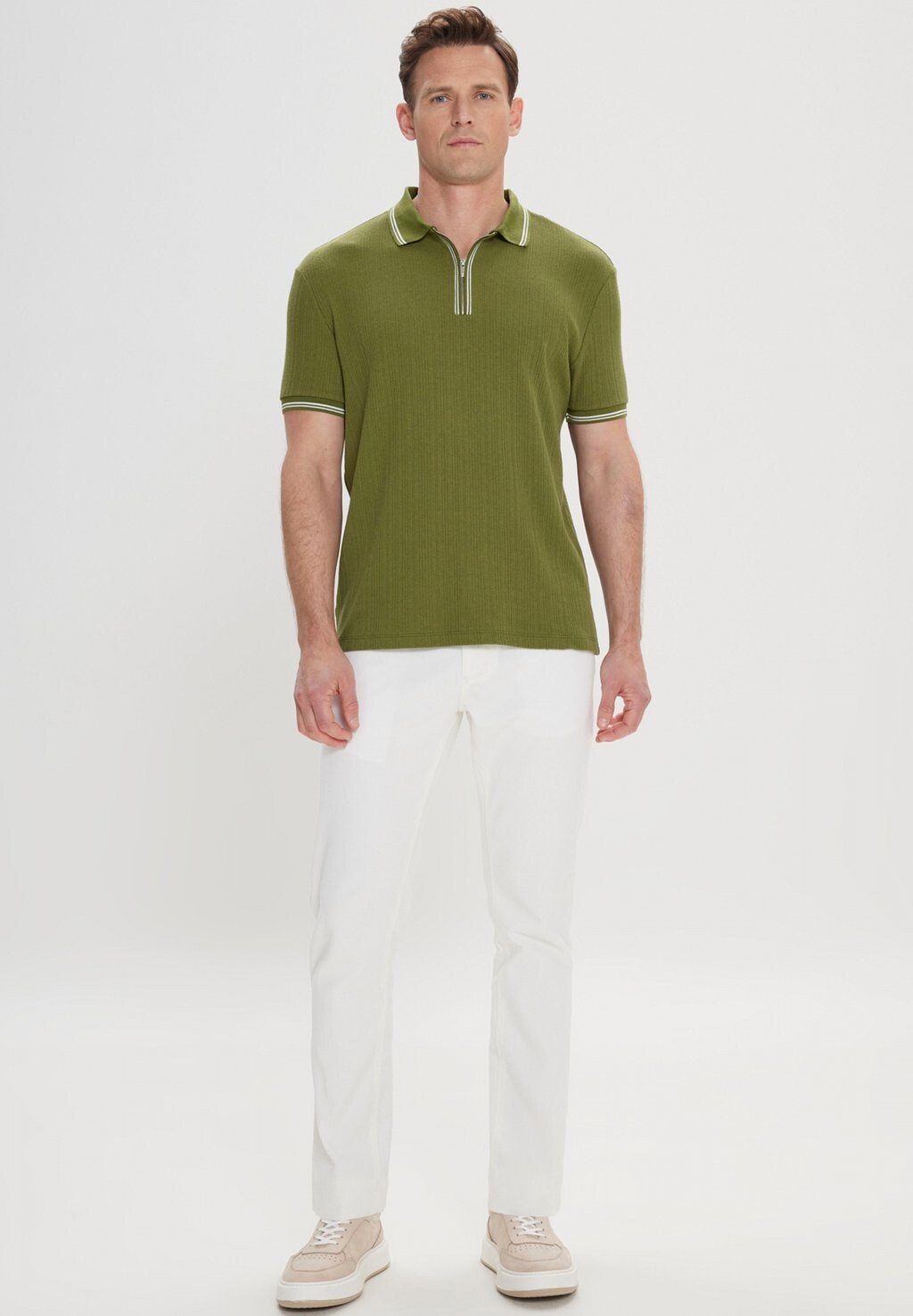 

Поло Standard Fit AC&CO / ALTINYILDIZ CLASSICS, слоновая кость
