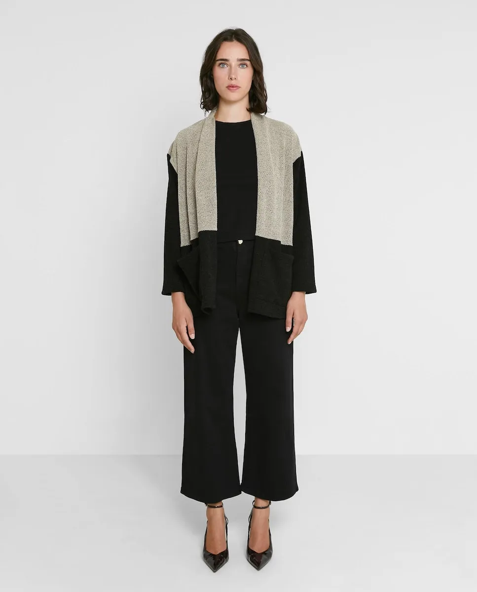 

Двухцветный вязаный кардиган для женщин Trucco