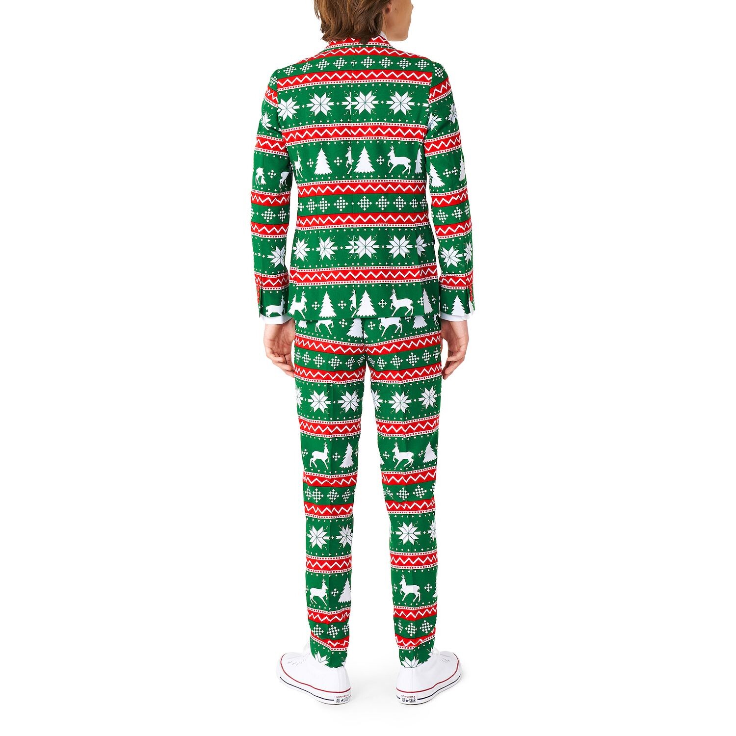 Праздничный костюм OppoSuits с курткой, брюками и галстуком для мальчиков 2–16 лет OppoSuits, красный