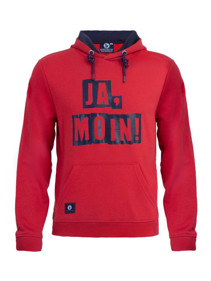 

Худи SCHIETWETTER Ja Moin, цвет red-navy
