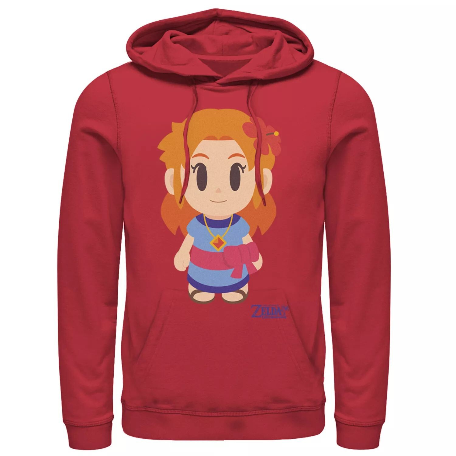 

Мужская толстовка с рисунком в стиле Nintendo Legend Of Zelda Links Awakening Marin Chibi Licensed Character, красный