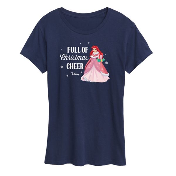

Футболка женская Princess Ariel "Новогоднее настроение" Disney, синий