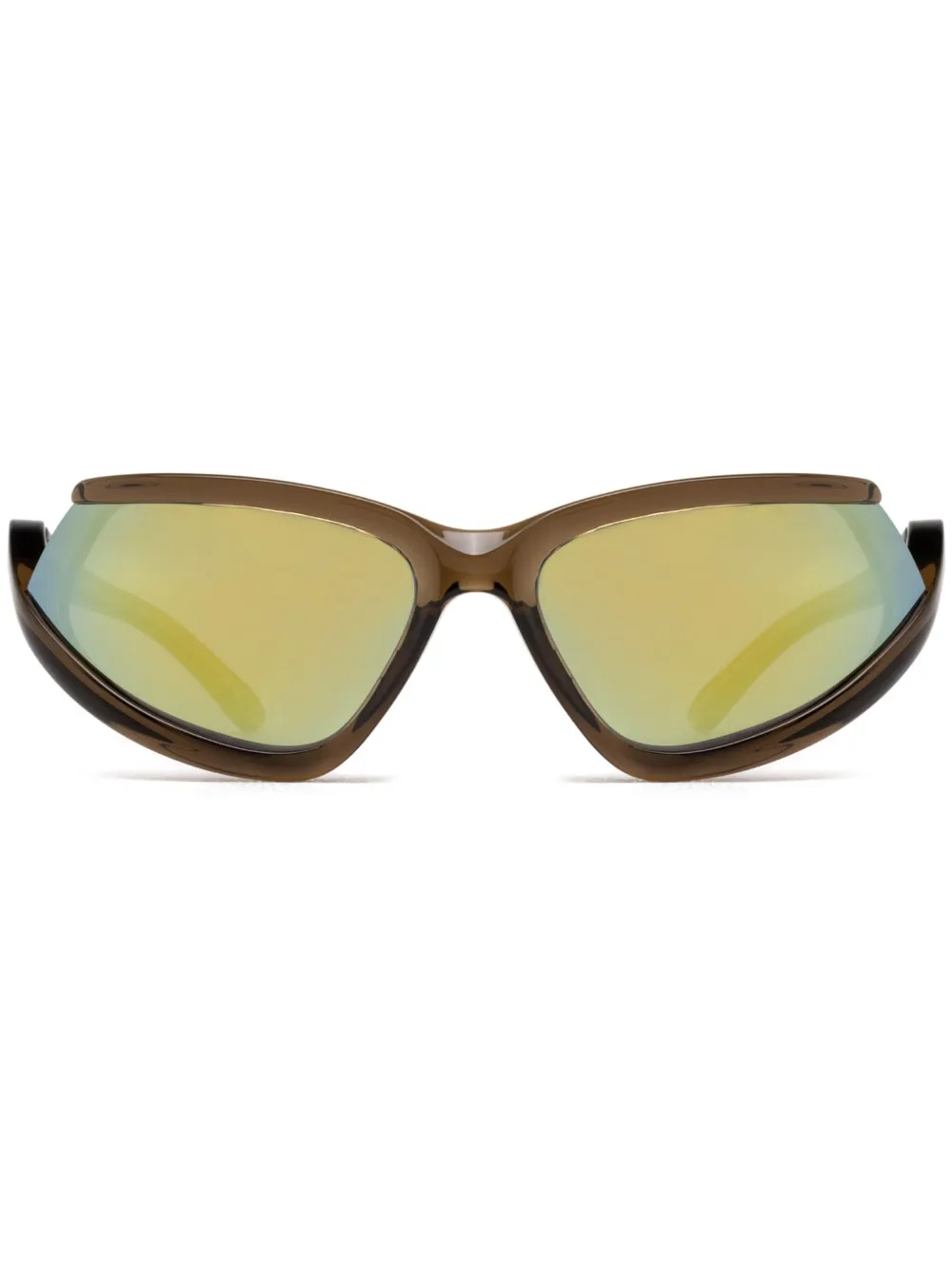 

Солнцезащитные очки Side Xpander в оправе 'кошачий глаз' Balenciaga Eyewear, коричневый