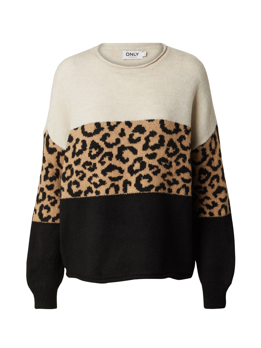 

Тонкий вязаный свитер ONLY Sweater ONLJade, цвет camel/ecru