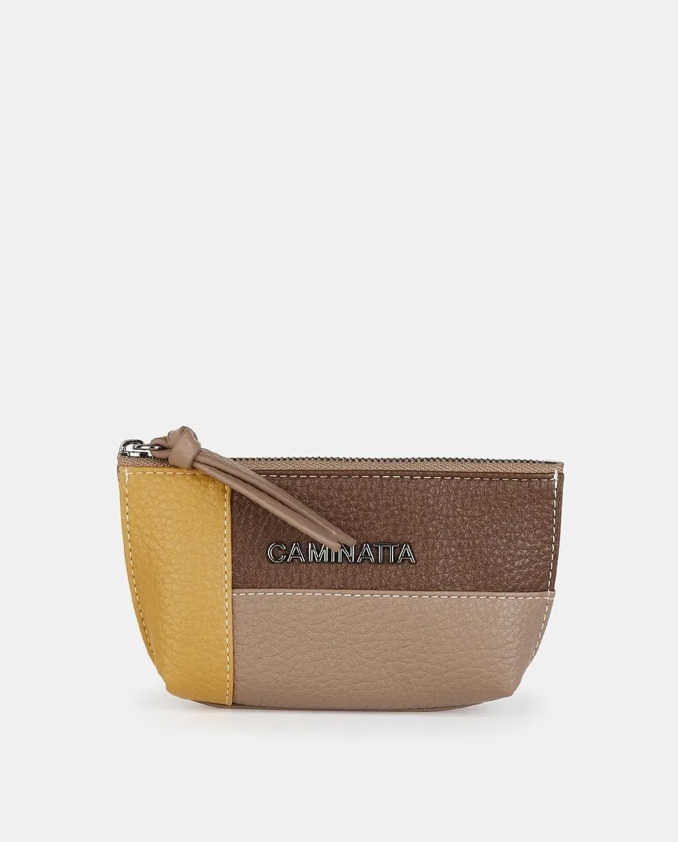 

Кошелек на молнии Caminatta, серо-коричневый