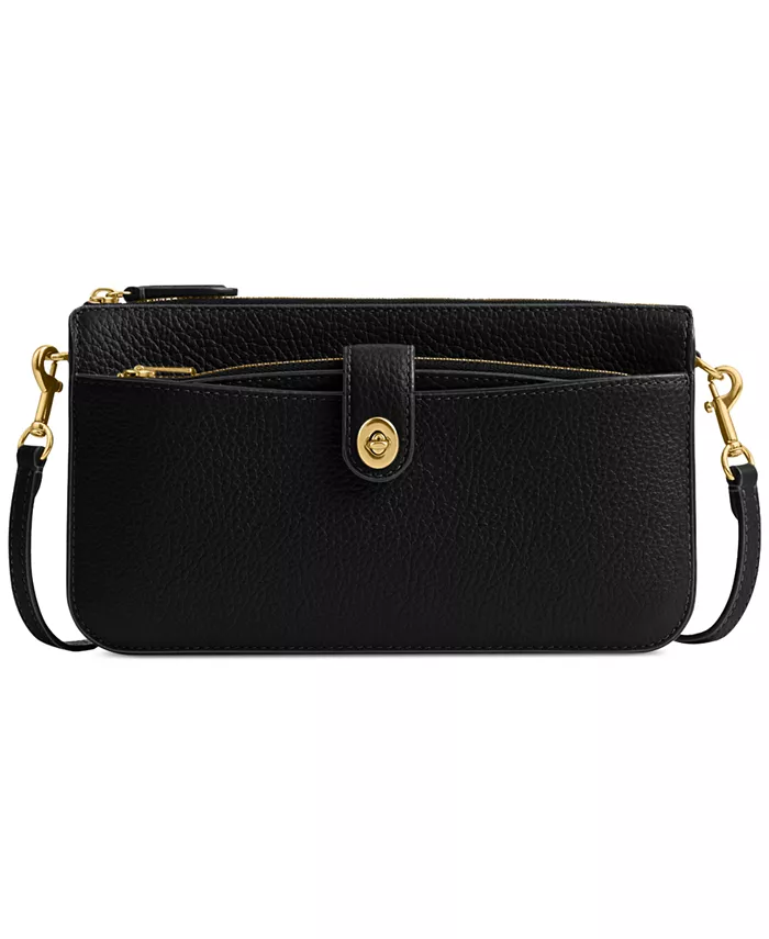 

Сумка через плечо Bella Small из кожи COACH, черный