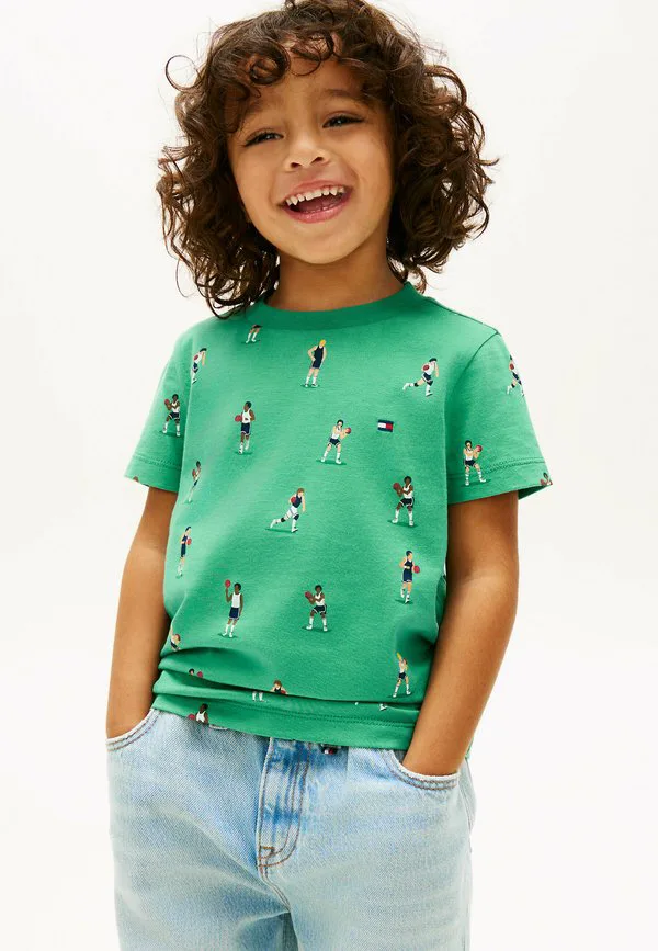 Футболка с круглым вырезом и принтом Tommy Hilfiger, Bahama Green — фото 2