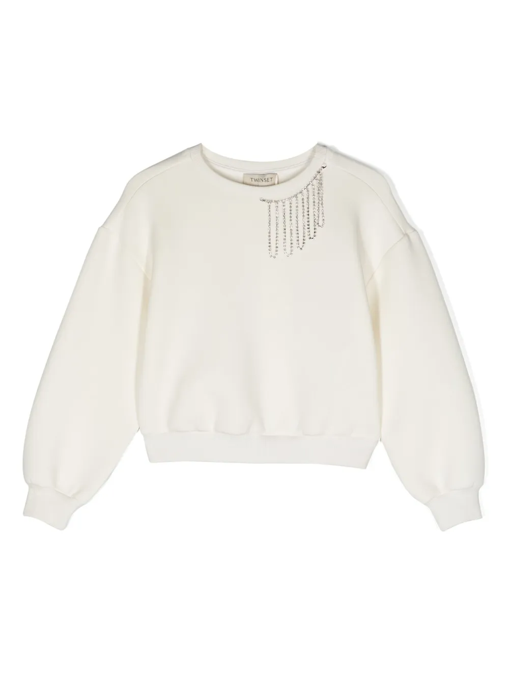 

Толстовка с цепочкой TWINSET Kids, белый