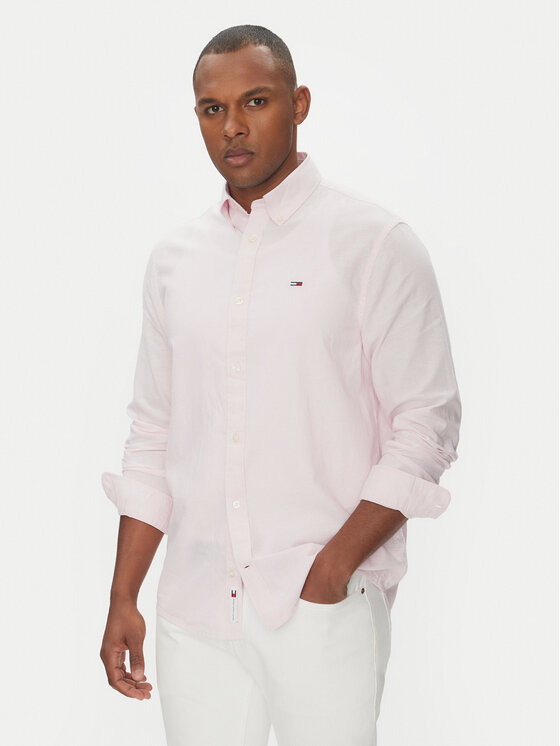 

Рубашка обычного кроя DM0DM20875 Tommy Jeans, розовый
