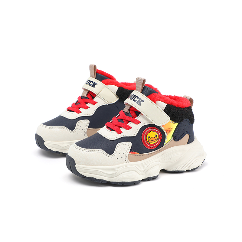 B.Duck Желтые термо High top детские повседневные ботинки для детей 3-7 лет — фото 3
