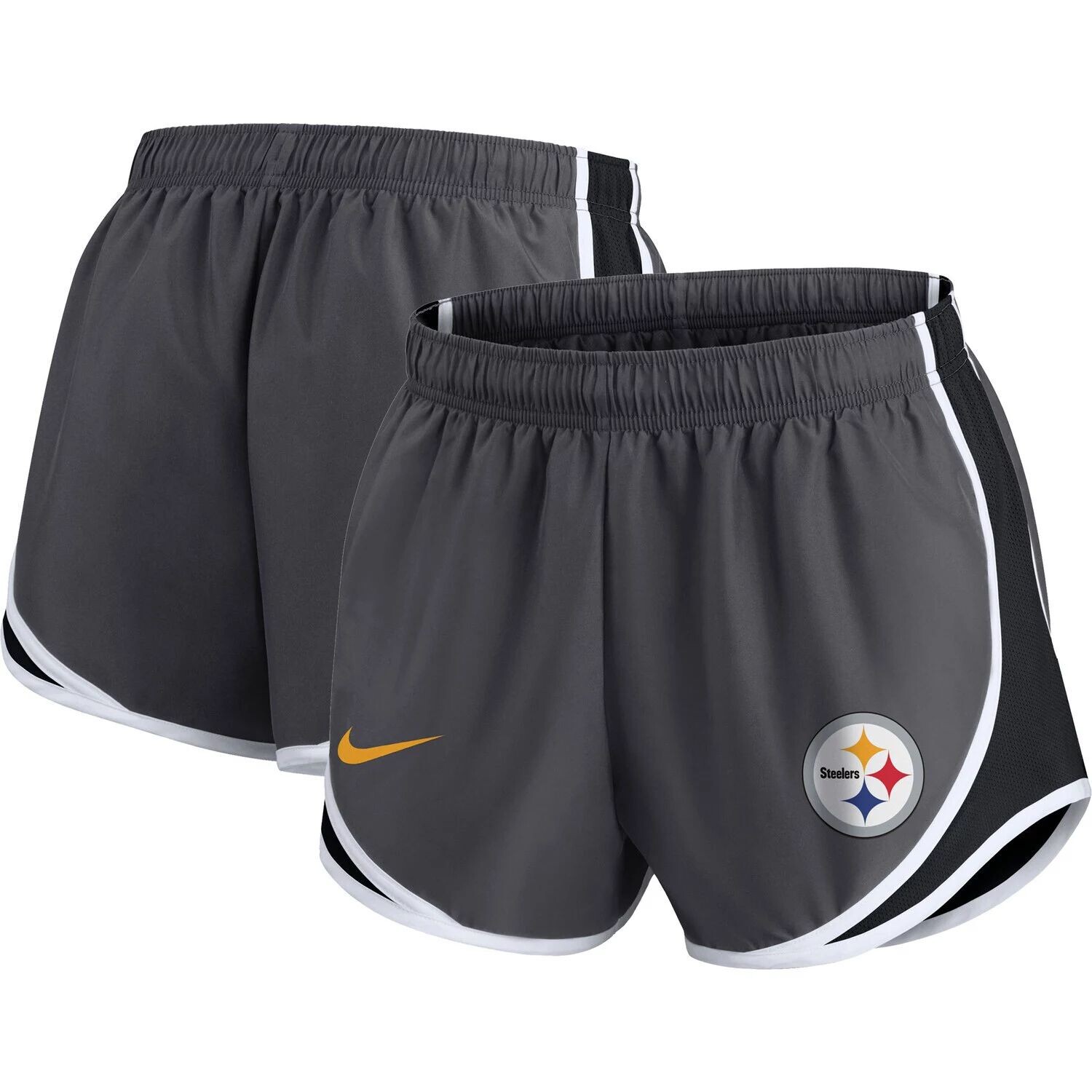 

Женские темно-серые шорты Nike Pittsburgh Steelers размера плюс с логотипом Performance Tempo Nike