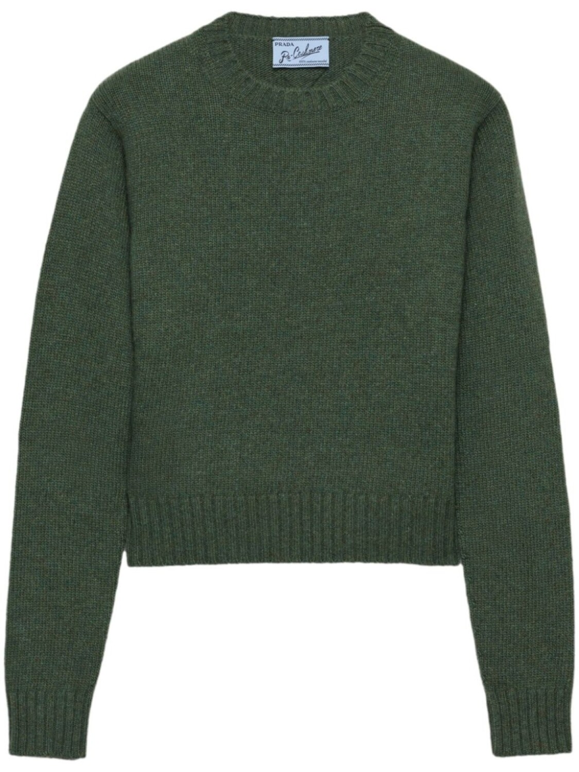 

Ребристый свитер Re-Cashmere Prada, зеленый