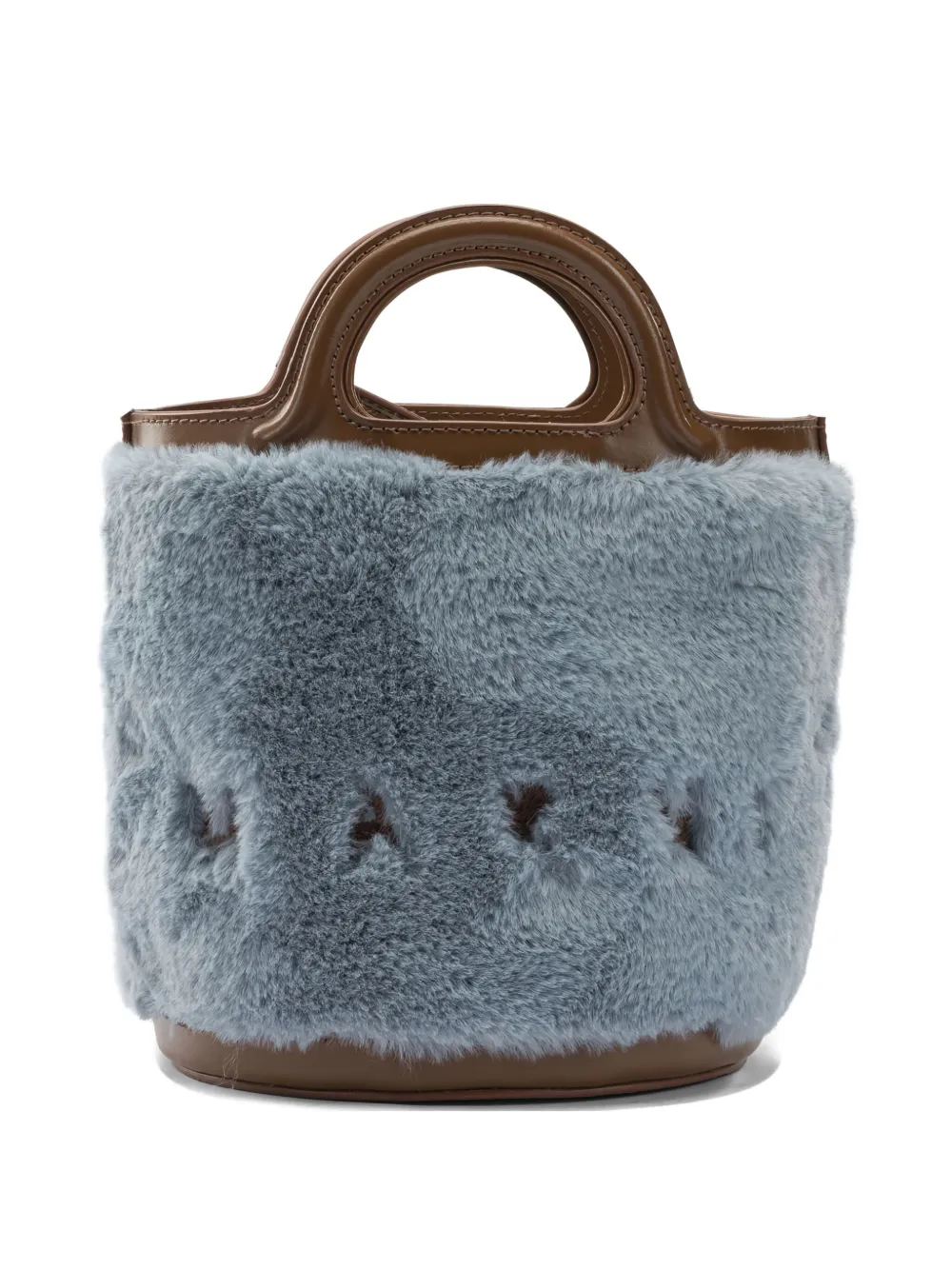 

Сумка-тоут с вышитым логотипом Marni, синий