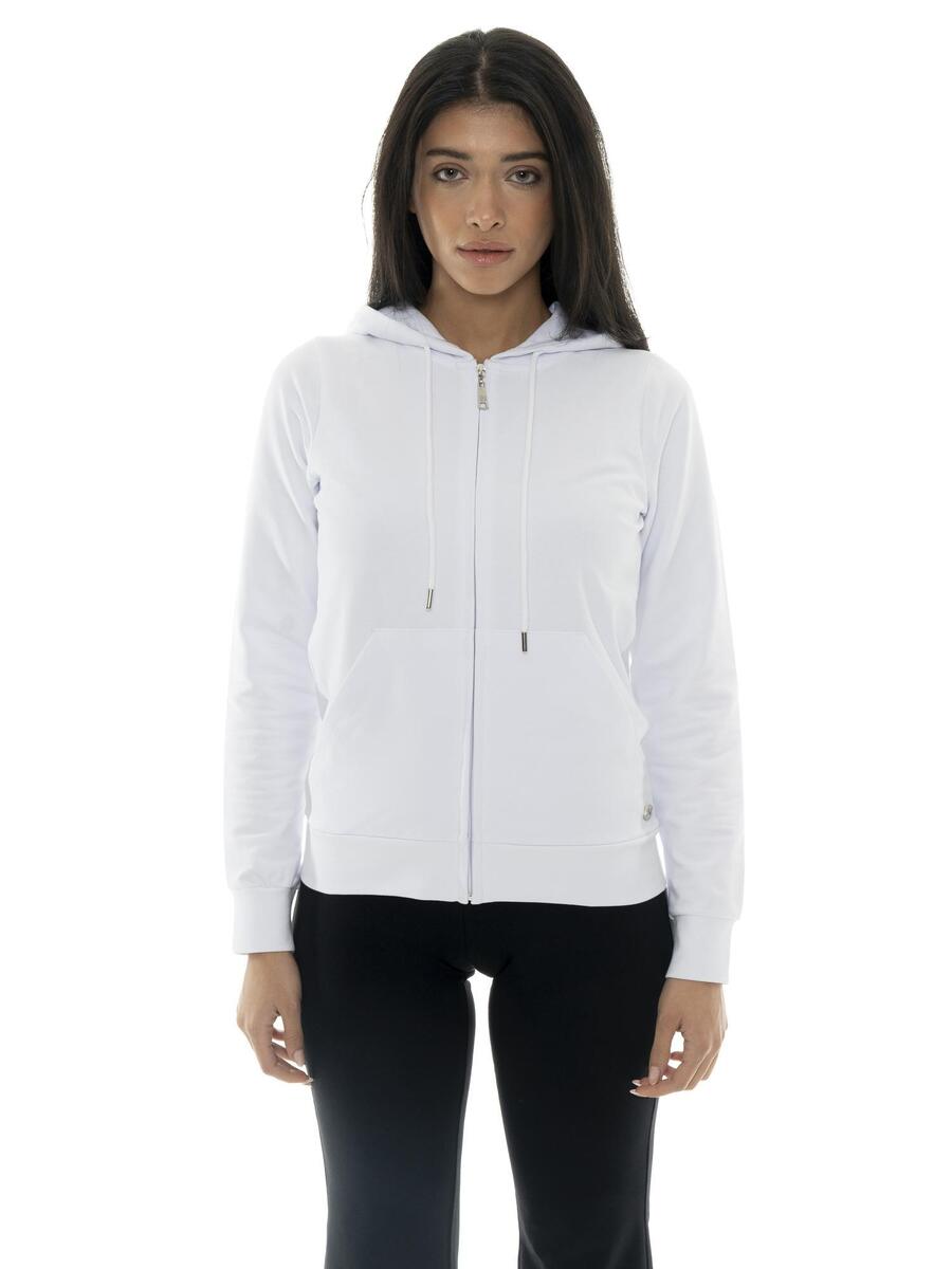 

LEONE 1947 APPAREL Женская толстовка Leone Basic без начеса с капюшоном и молнией