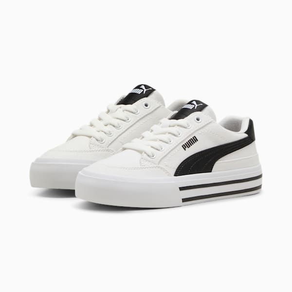 Кроссовки для больших детей Court Classic Vulcanized Formstrip Puma, белый — фото 4