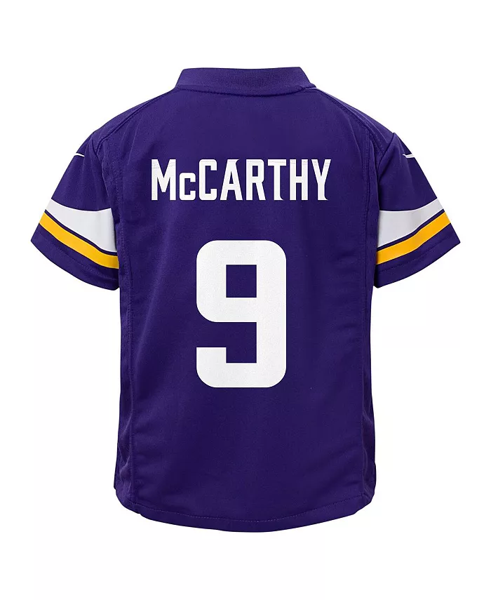 Детская игровая футболка J.J. McCarthy Minnesota Vikings в фиолетовом цвете Nike — фото 3