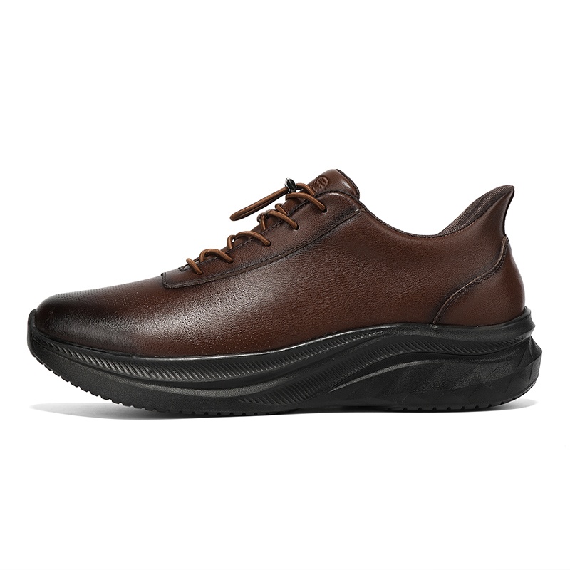 

LAORENTOU Мужские низкие кеды повседневные темно-коричневые, цвет Dark Brown